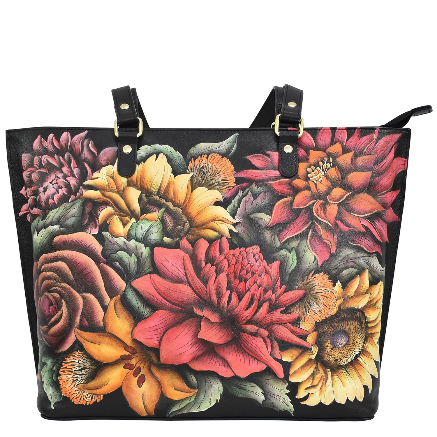 Anuschka Women’s Hand-Painted Genuine Leather Large Zip Top Tote - Review, Price and Buying Guide