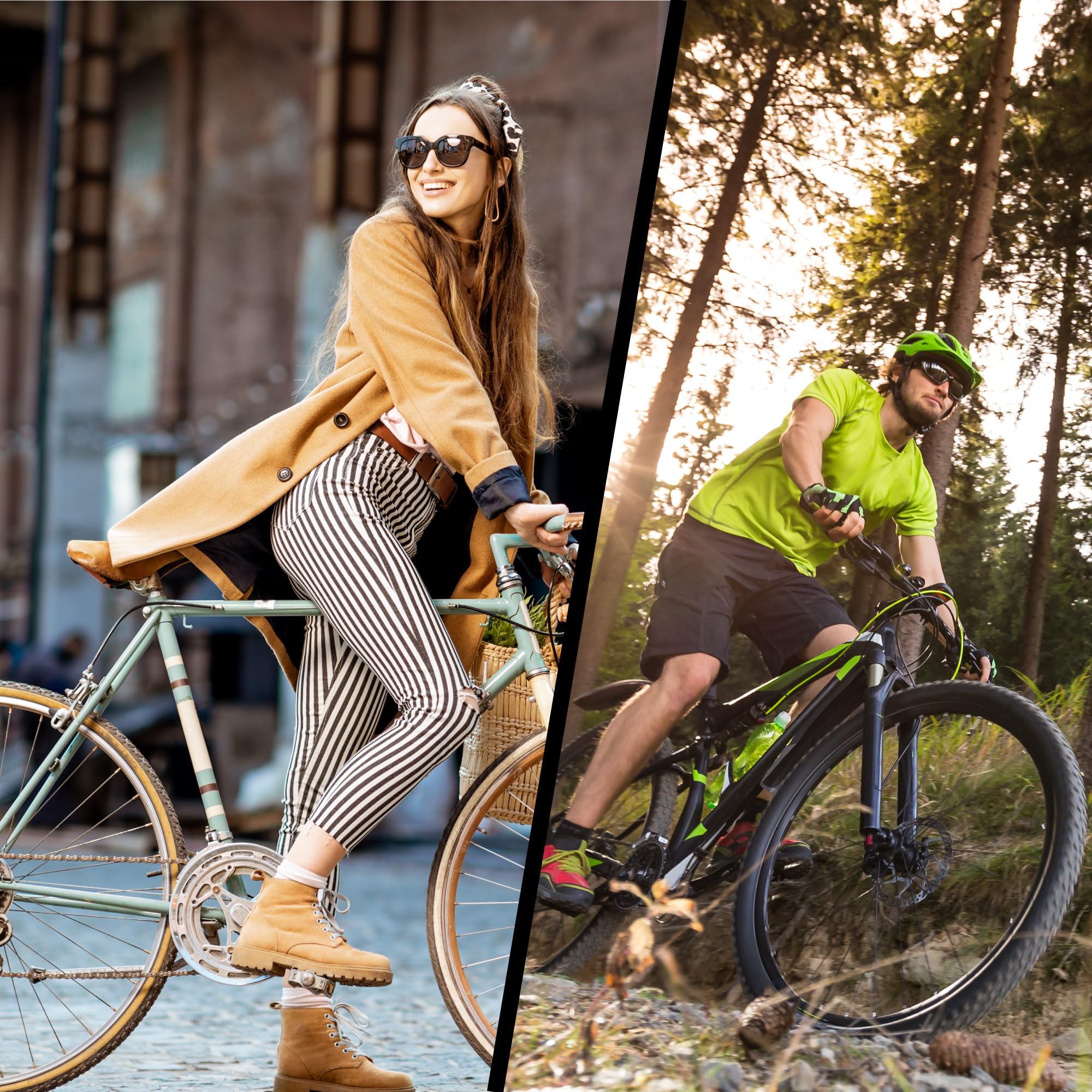 Lucchetto Bicicletta Antifurto Alta Sicurezza - Lucchetto per Bicicletta Acciaio Temprato e Supporto