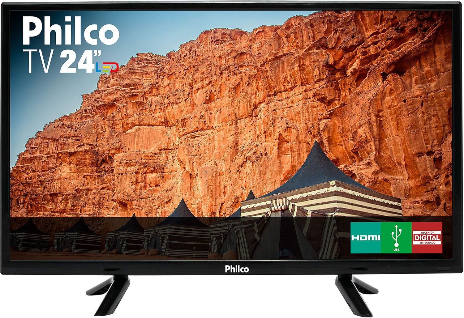 TV LED 24" HD PHILCO PTV24C10D, Resolução HD, Recepção Digital, Preta ...