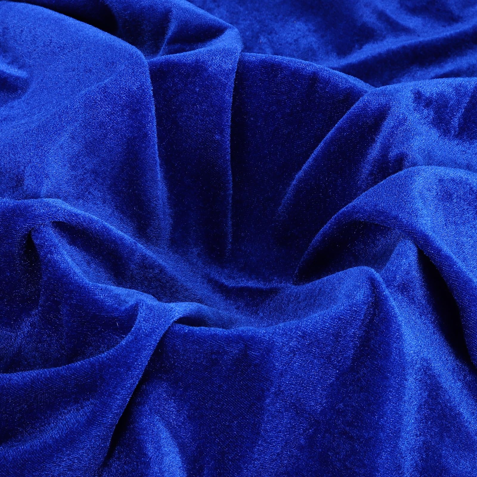 QUARKZMAN Por Metro Tela De Terciopelo Azul Oscuro 3 Metros 63 Pulgadas