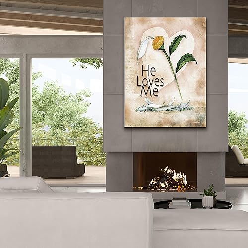 Miniatura 7 de Epic Graffiti 'He Loves Me' by Ed Wargo, Giclee Canvas Wall Art, 40"x54"
