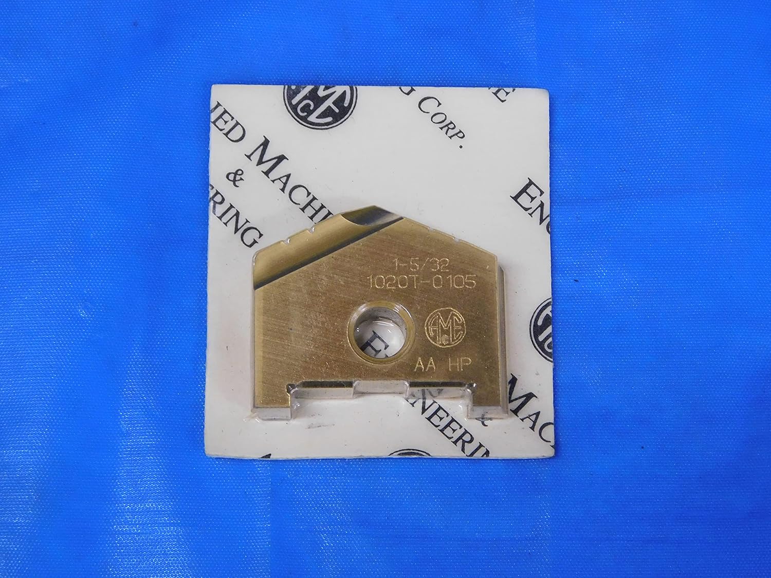 1PC New AMEC 1 5/32" 1020T-0105 Series AA TiN Carbide Spade Drill Insert HP - JH2463CN2