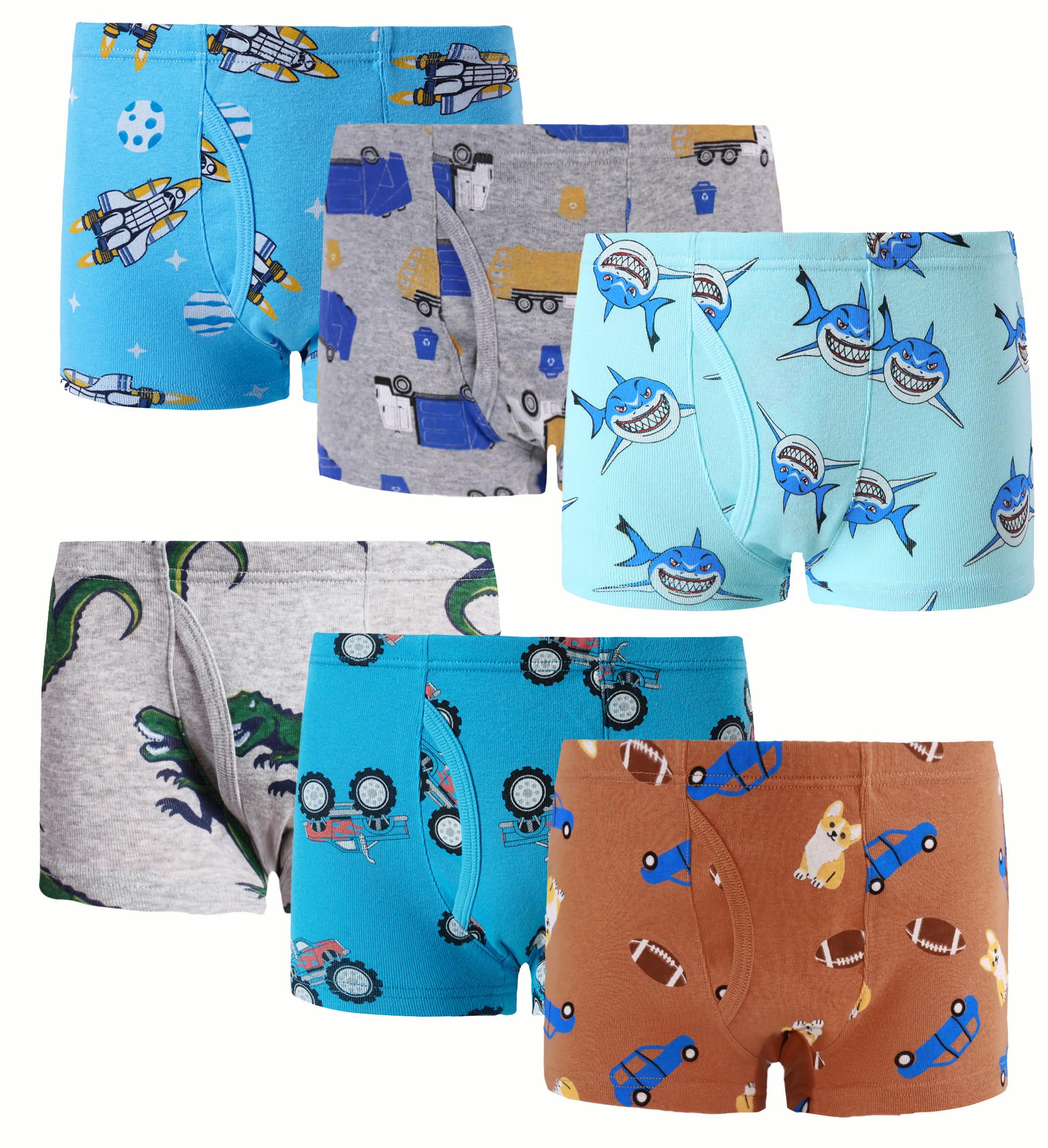 Boboking Boys Cotton Boxer Brief Soft Toddler Kids Underwear Children Undies