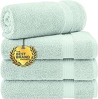 Vista 52 de Cotton Paradise Tapetes de baño antideslizantes 100% algodón para baño, 17 x 24 pulgadas, suaves, absorbentes, de secado rápido, lavables a máquina