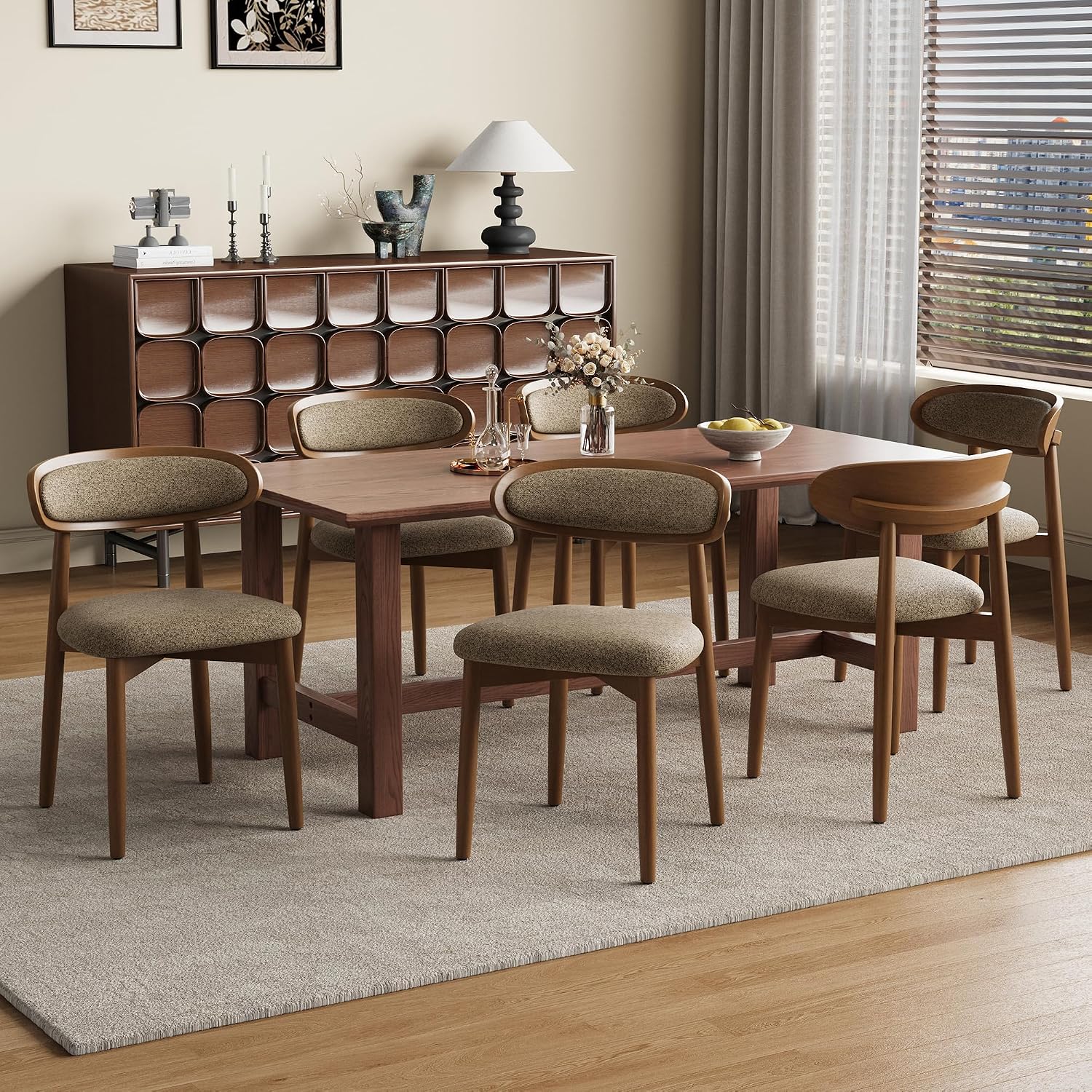 Dining Chairs Set of 6 Upholstered Dining Room Chairs