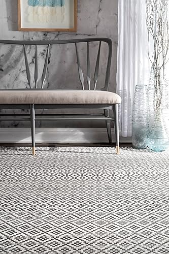 Miniatura 2 de nuloom Cottage Collection Hecha a mano Area Rug, Algodón, gris