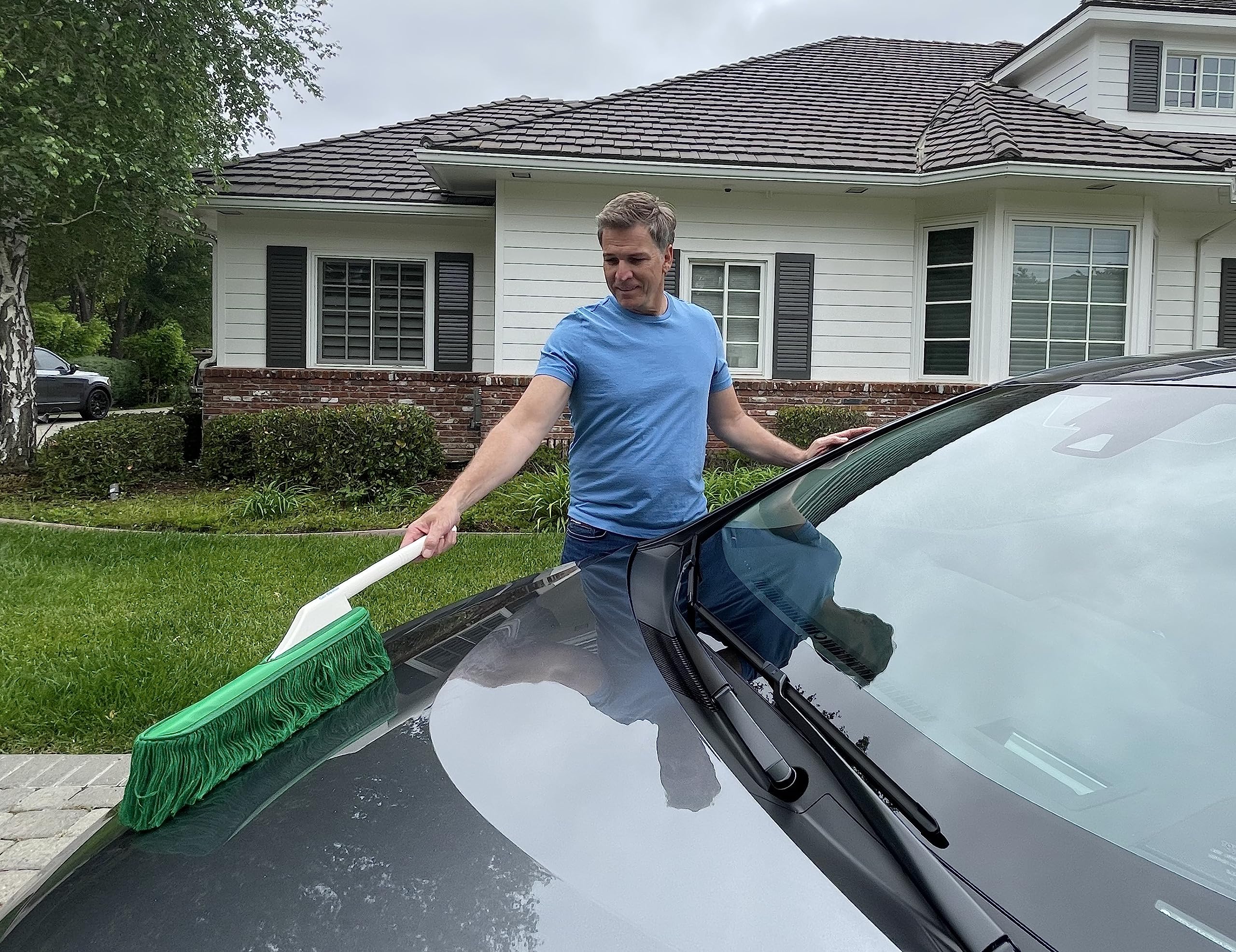 California Car Duster Zestaw detali z plastikowym uchwytem i zielonym mopem 62455