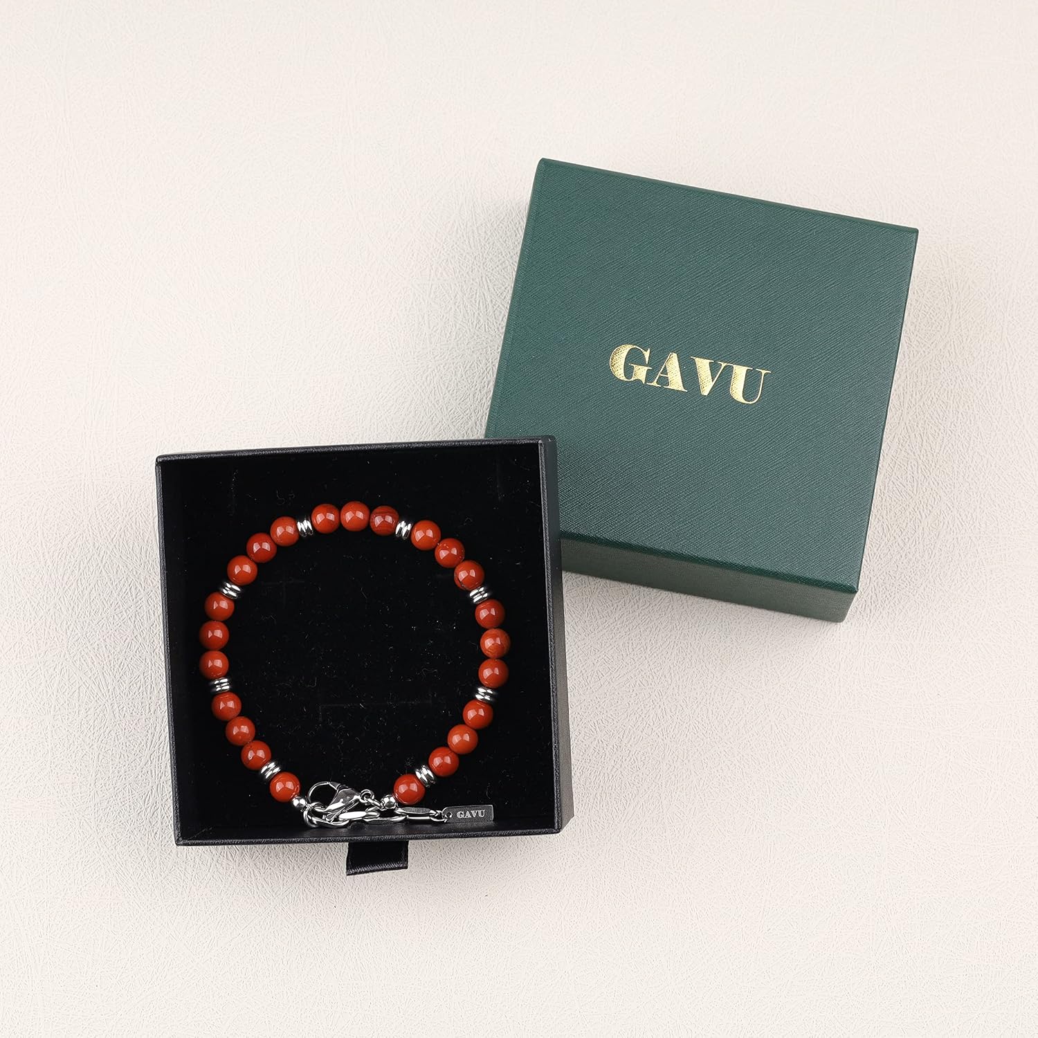 GAVU Men's Crystal Beaded Bracelet, Crystal Bracelet for Men - Image 6