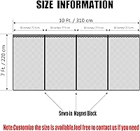 Vista 9 de Liveinu Upgraded Magnetic Garage Door Screen 2 Car Screen Door for Single or Double Garage with Hook & Loop Install Magnetic Closure 16 Ft x 8 Ft