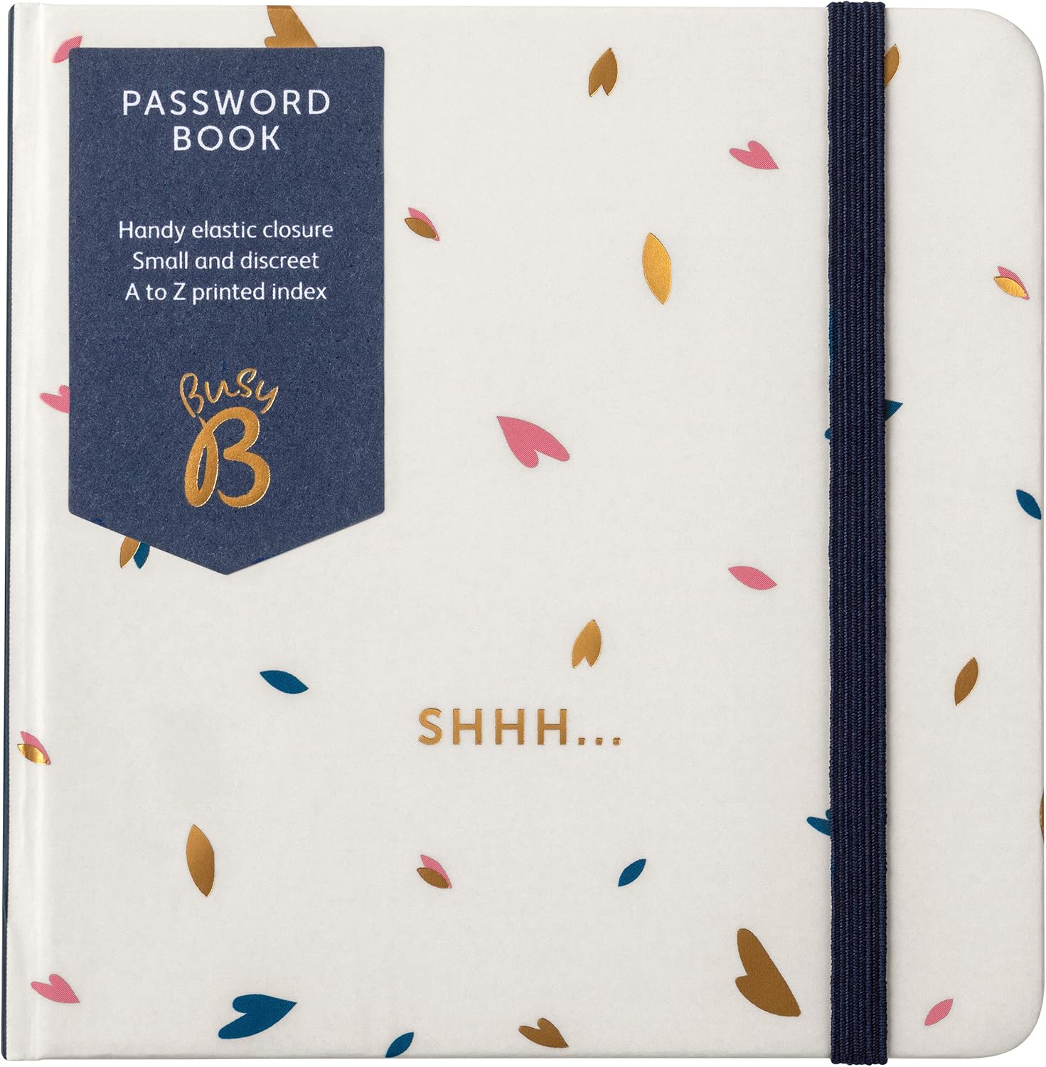 Busy B Password Book – Terrazzo Cover – All Your Internet Passwords In
