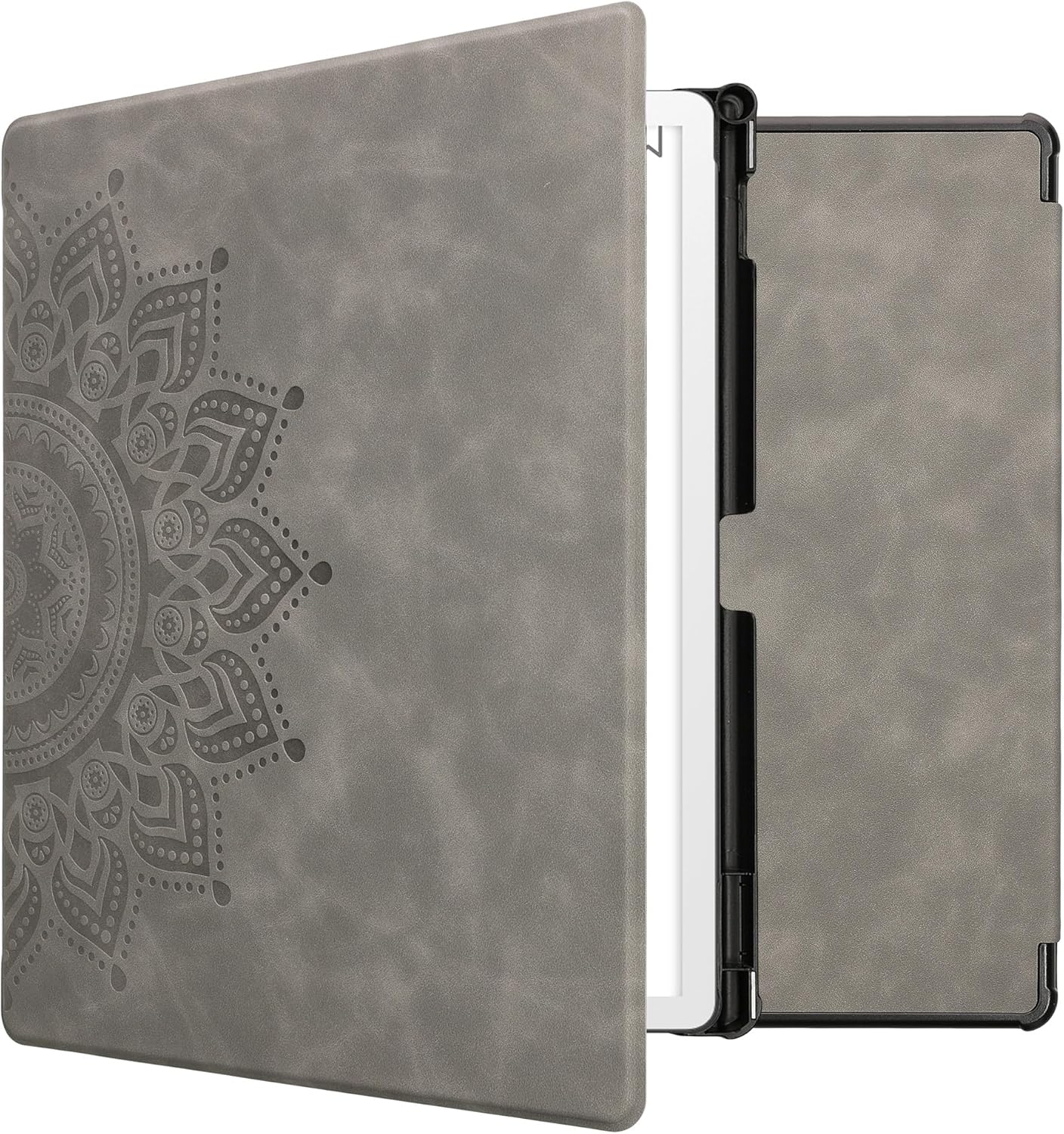 kwmobile Cover Compatible with Amazon Kindle Scribe 11" (2025) Cover - eReader Case - Travel Outline Grey