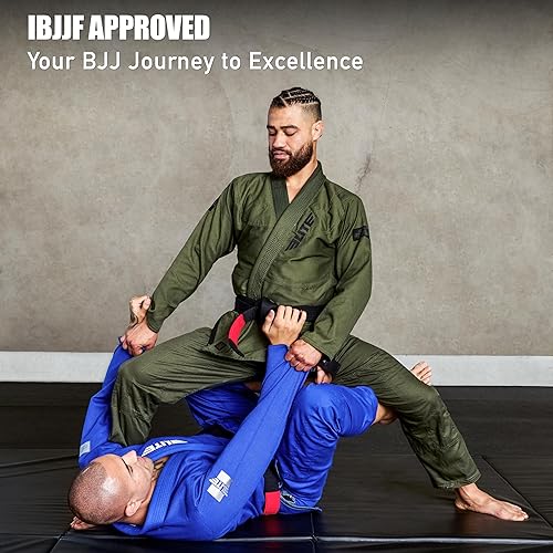 Miniatura 6 de Elite Sports - Kimono para hombres, gi, aprobado por la IBJJF, tela pre-encogida con cinturón para Jiu Jitsu brasileño (ver guía de tallas)