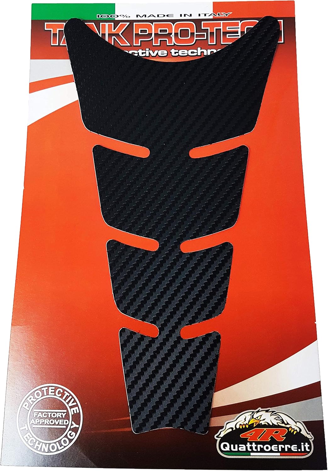 Quattroerre 18190 Tank Protection for Moto Flat Carbon Easy Wrap
