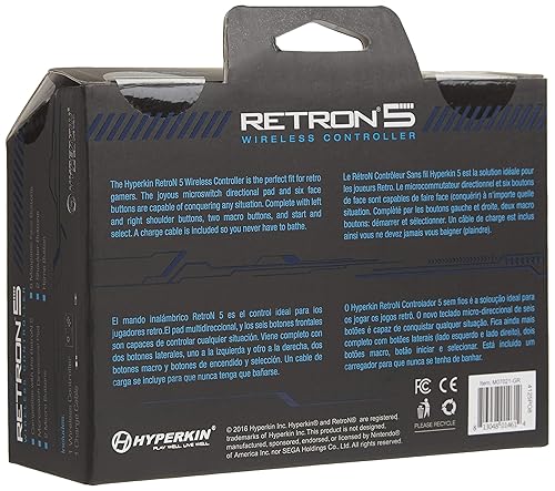 Miniatura 3 de Hyperkin RetroN 5 Bluetooth Wireless Controller (Gray)