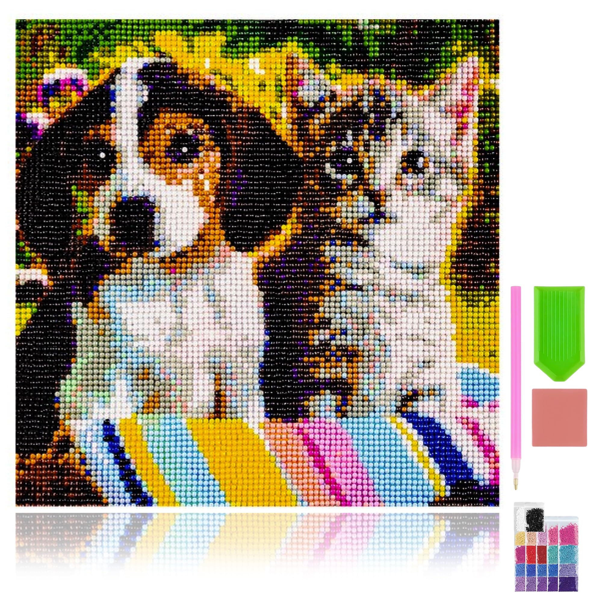 Stylishtique Diamond Painting, Pintura de Diamante, Cuadro de Diamantes, Puzzle de Diamantes, Dibujo con Diamantes, Diamond Painting Adultos, Diamond Painting Animales