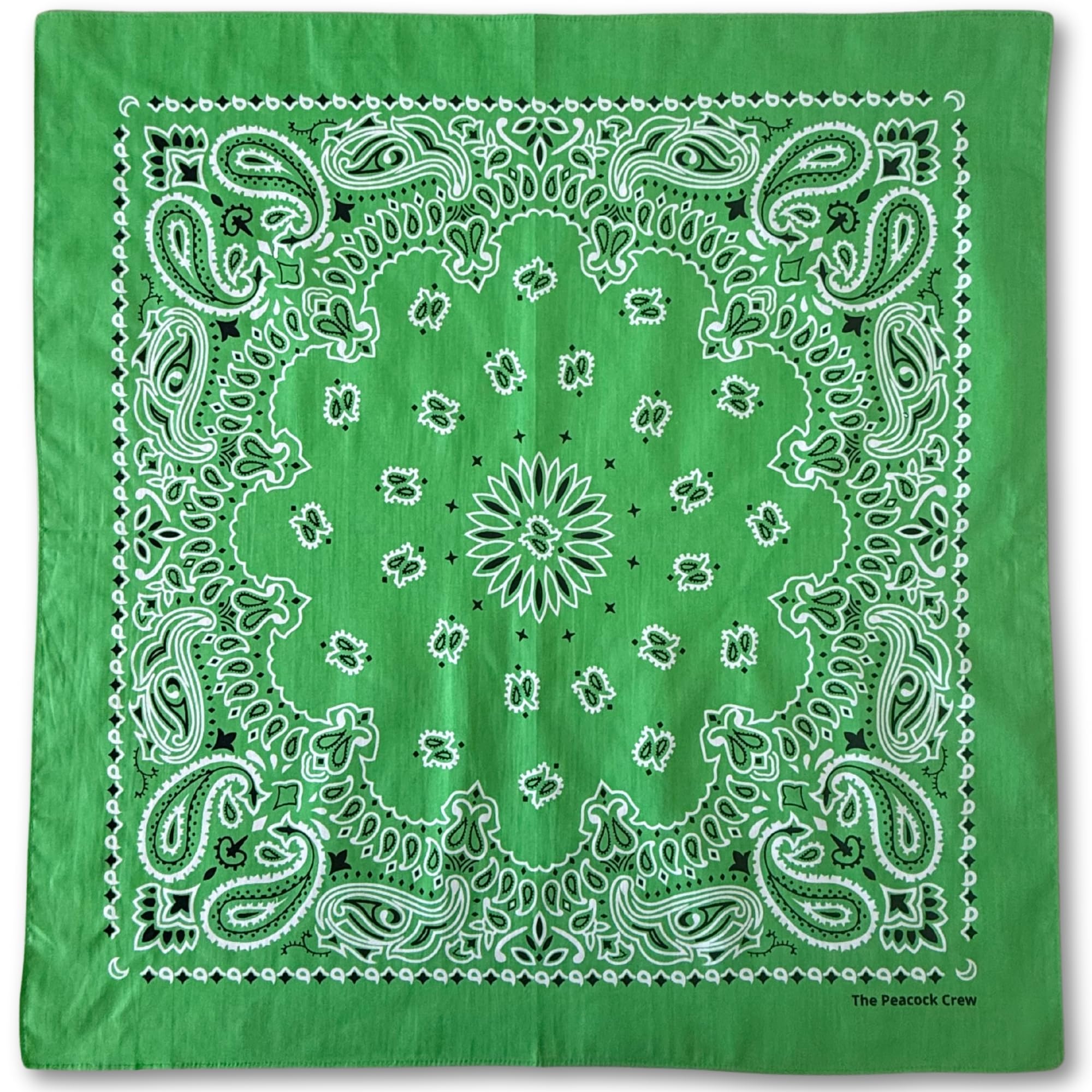 The Peacock Crew Paisley and Designer Bandana for Men and Women in Premium Soft Cotton 22 x 22 inches