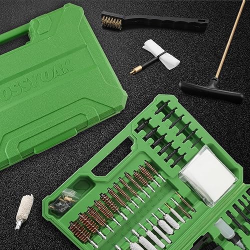 Miniatura 2 de Mossy Oak Kit de limpieza universal para pistolas de caza, pistola de tiro, cepillos de metal, juego de herramientas de limpieza con estuche