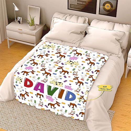 Miniatura 2 de Manta con nombre personalizado para niños, niños, niñas, regalo de familia, amigos, familiares para cumpleaños, día del niño, Navidad, manta con