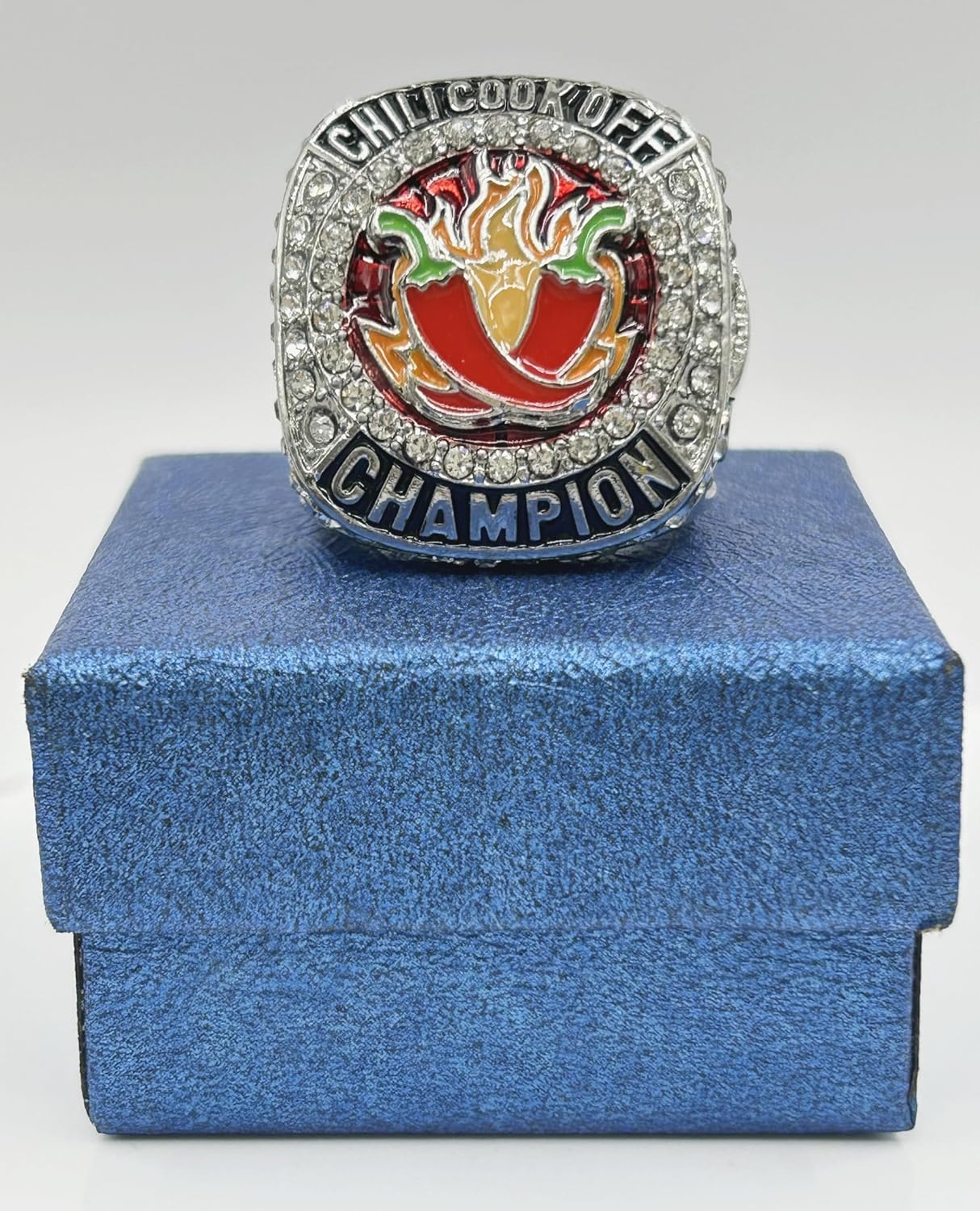 Customize Chili Cook Off Championship Trophy Ring Chili Cook Off Championship Trophy Award