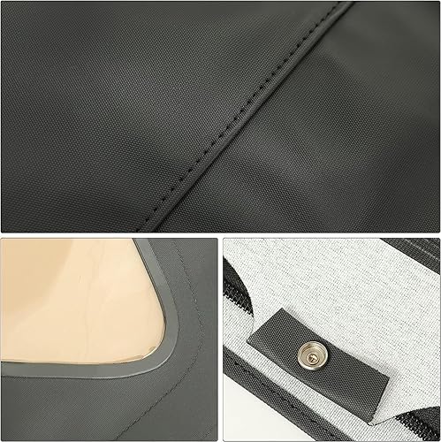 Miniatura 8 de Kojem Tapa superior suave de repuesto compatible con Suzuki SidekickGeo Tracker 1988-1994, cubierta superior suave, vinilo negro con ventanas