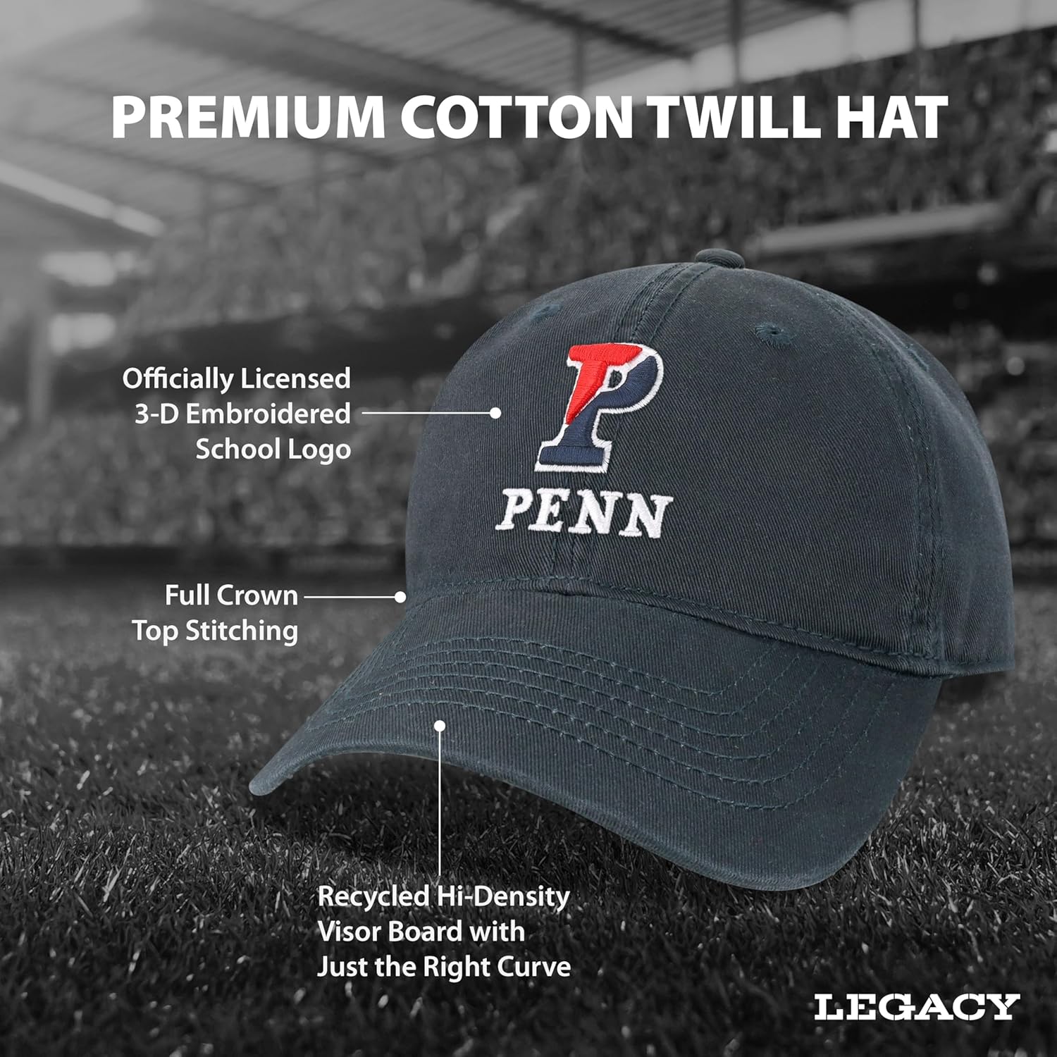 Legacy NCAA Unisex-Adult Relaxed Twill