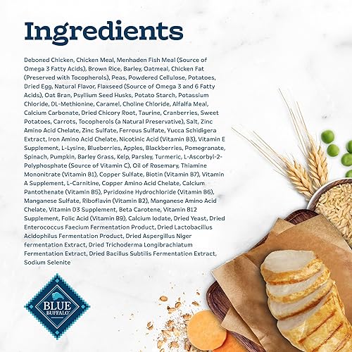 Miniatura 5 de Blue Buffalo Tastefuls alimento seco para gatos adultos con cuidado del pelo de bola, hecho en Estados Unidos con ingredientes naturales, receta de