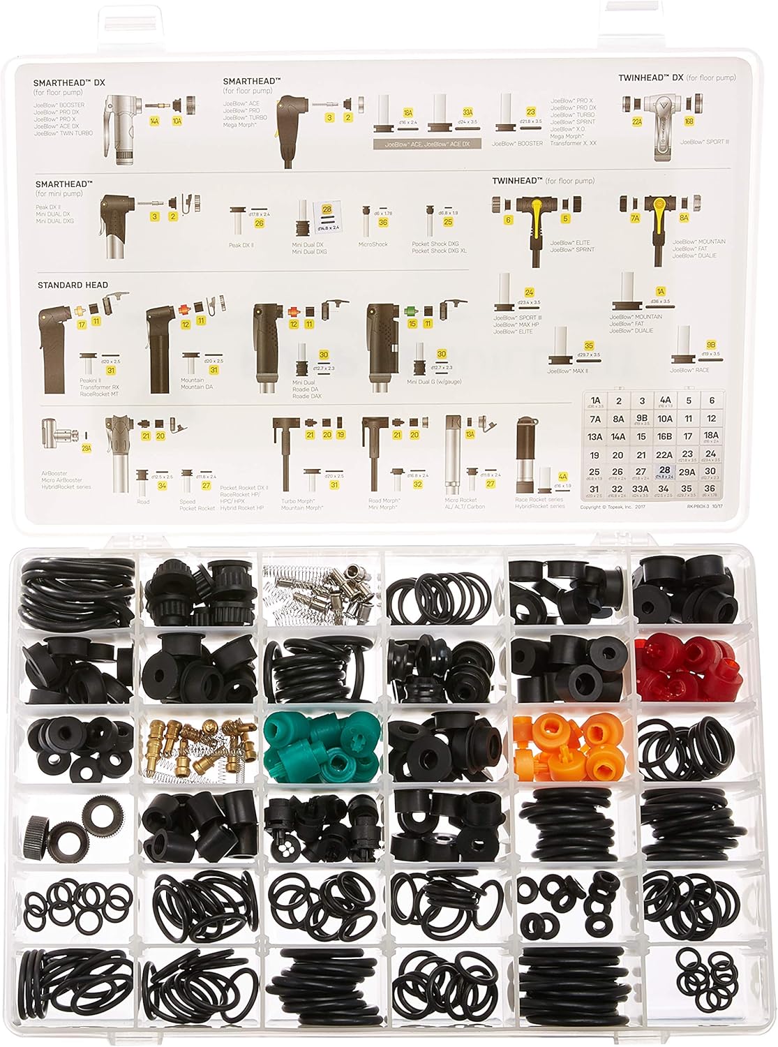 Topeak Unisex Adult Re-Conditioning Pump Seals, Black, One Size