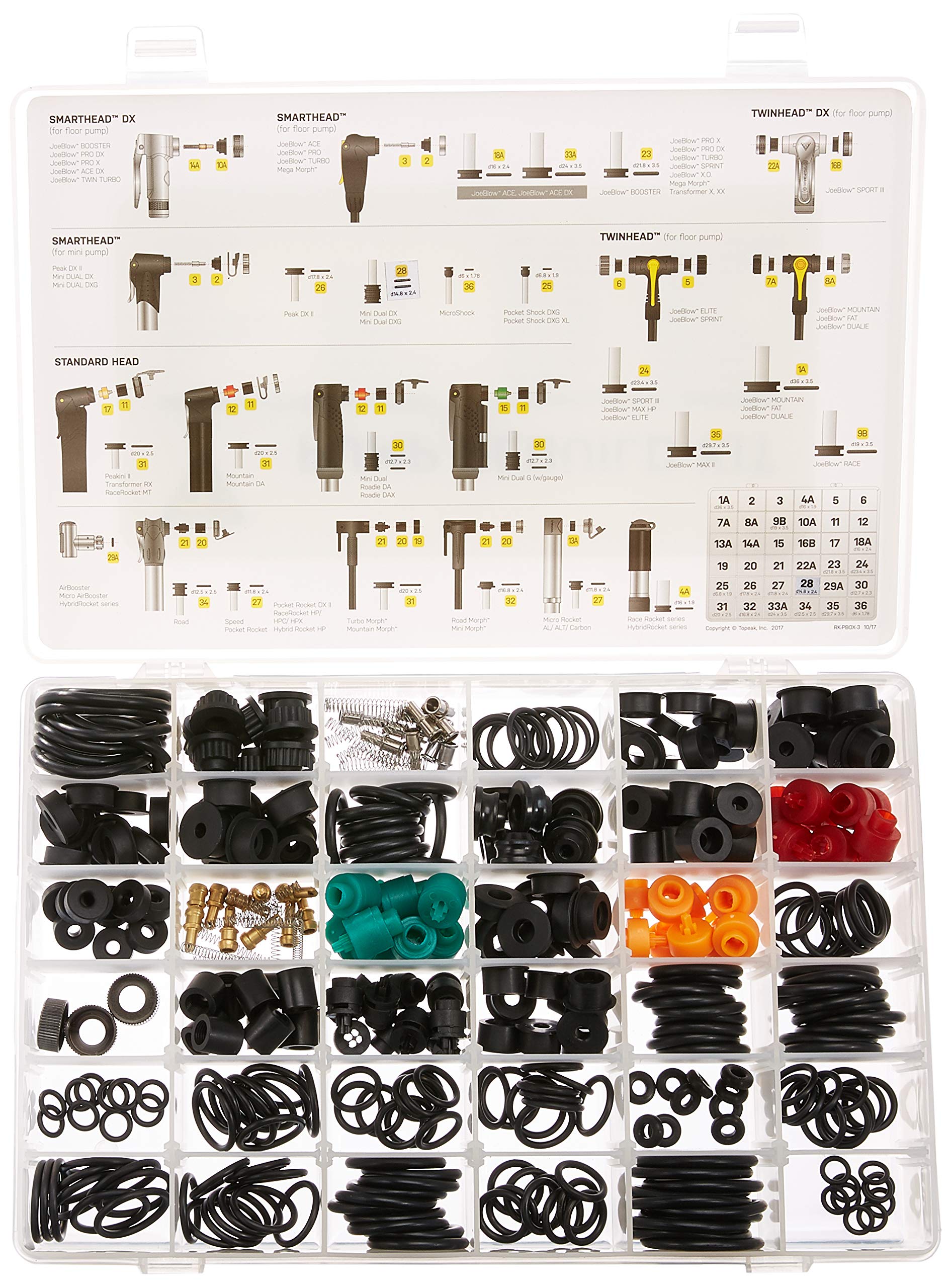 Topeak Dichtungsbox für Pumpen, für Erwachsene, Unisex, Schwarz, Einheitsgröße
