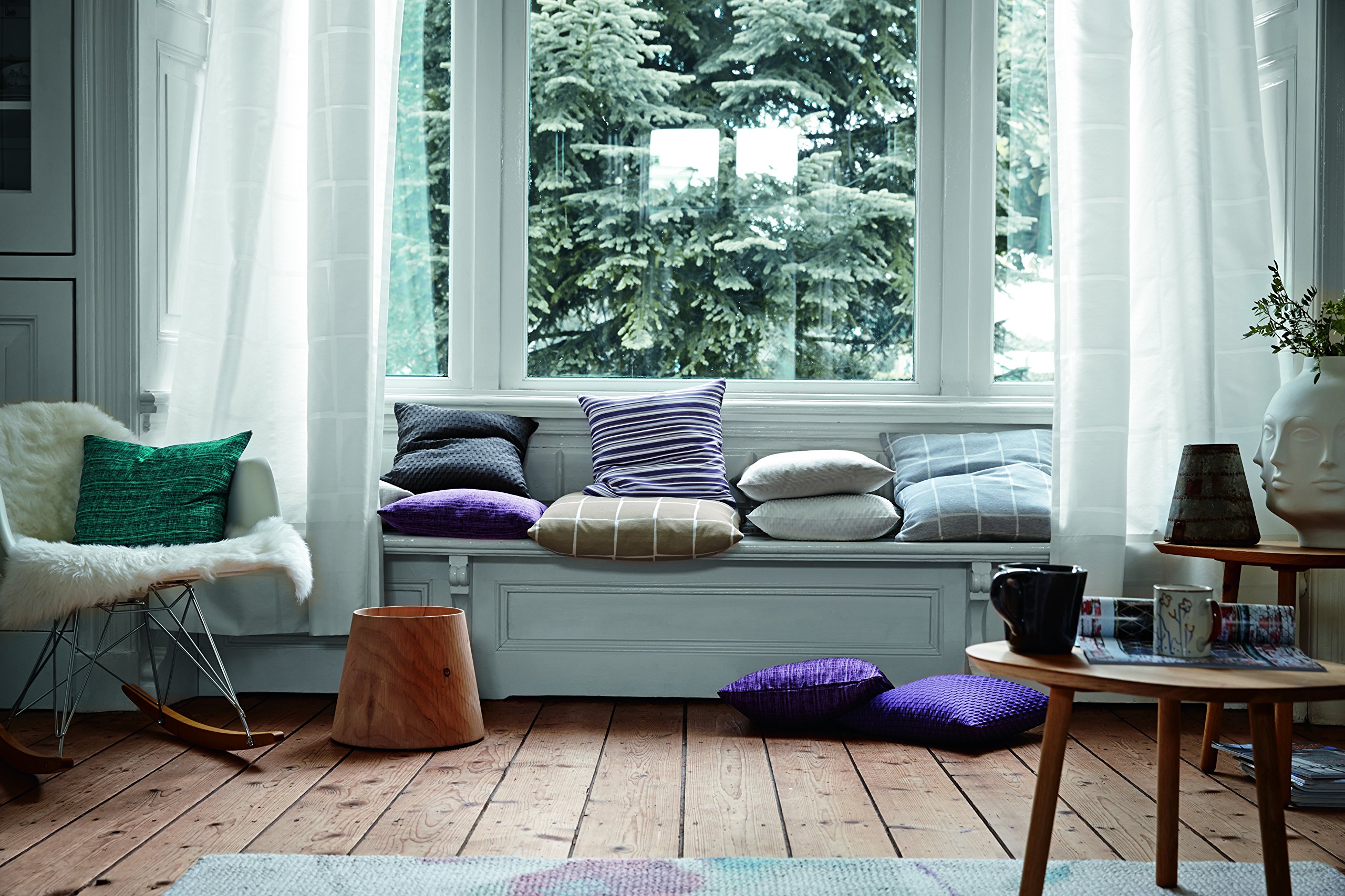 Esprit Home 21573-010-130-250 Gardine mit Verdeckter Schlaufe Clean, 130 x 250 cm, grau