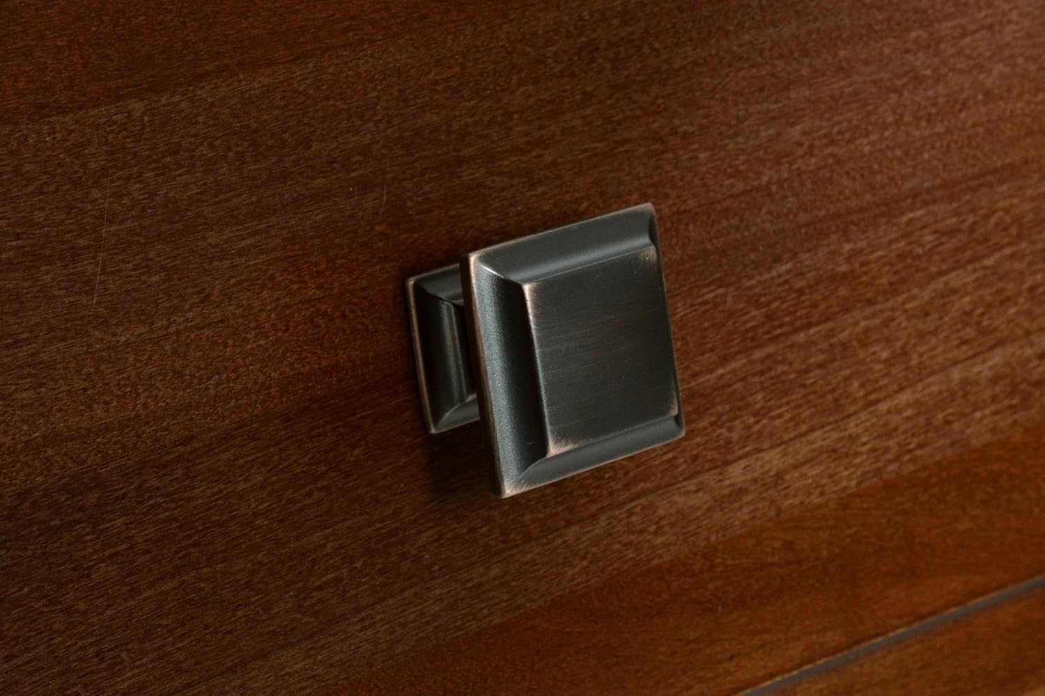 #1880 CKP Brand 1-5/16 in. (33mm) Square Cabinet Knob, Venetian Bronze - 10 Pack