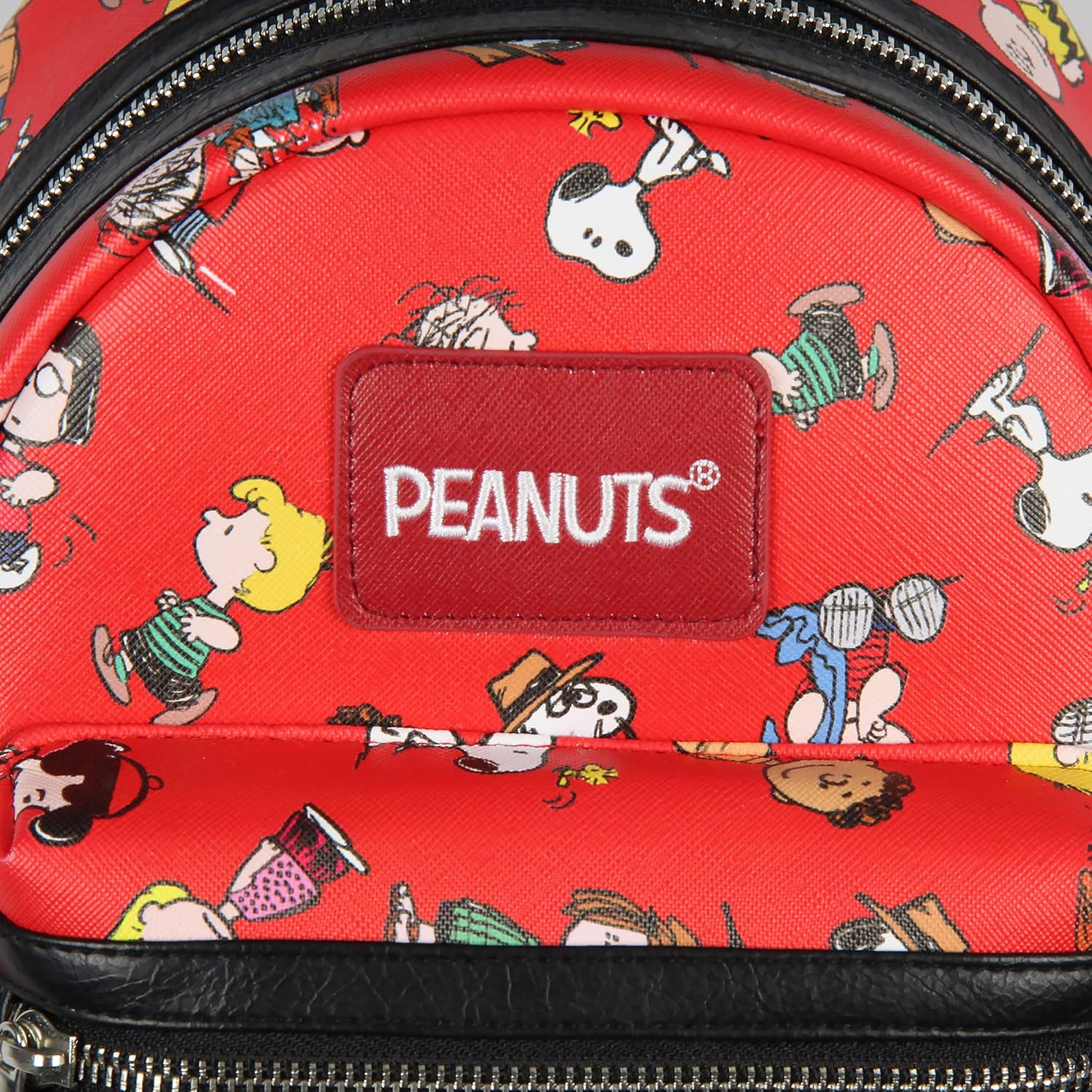 INTIMO Peanuts Snoopy Charlie Brown Linus Lucy Sally Marcie Toss Print Mini Backpack 10" - Image 5