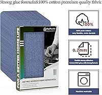 Vista 97 de KING MOUNTAIN - Parche de lona para colocar con la plancha, 3 x 60 pulgadas, parche de reparación de tela 100% de algodón, impermeable; para sofás