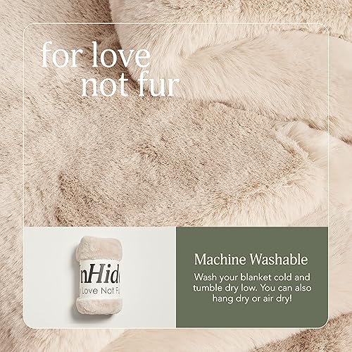 Miniatura 3 de UnHide Lil' Marsh - Manta de piel sintética, duradera, ligera, extra suave, lavable a máquina, añade una capa de suavidad a cualquier cama, sofá o