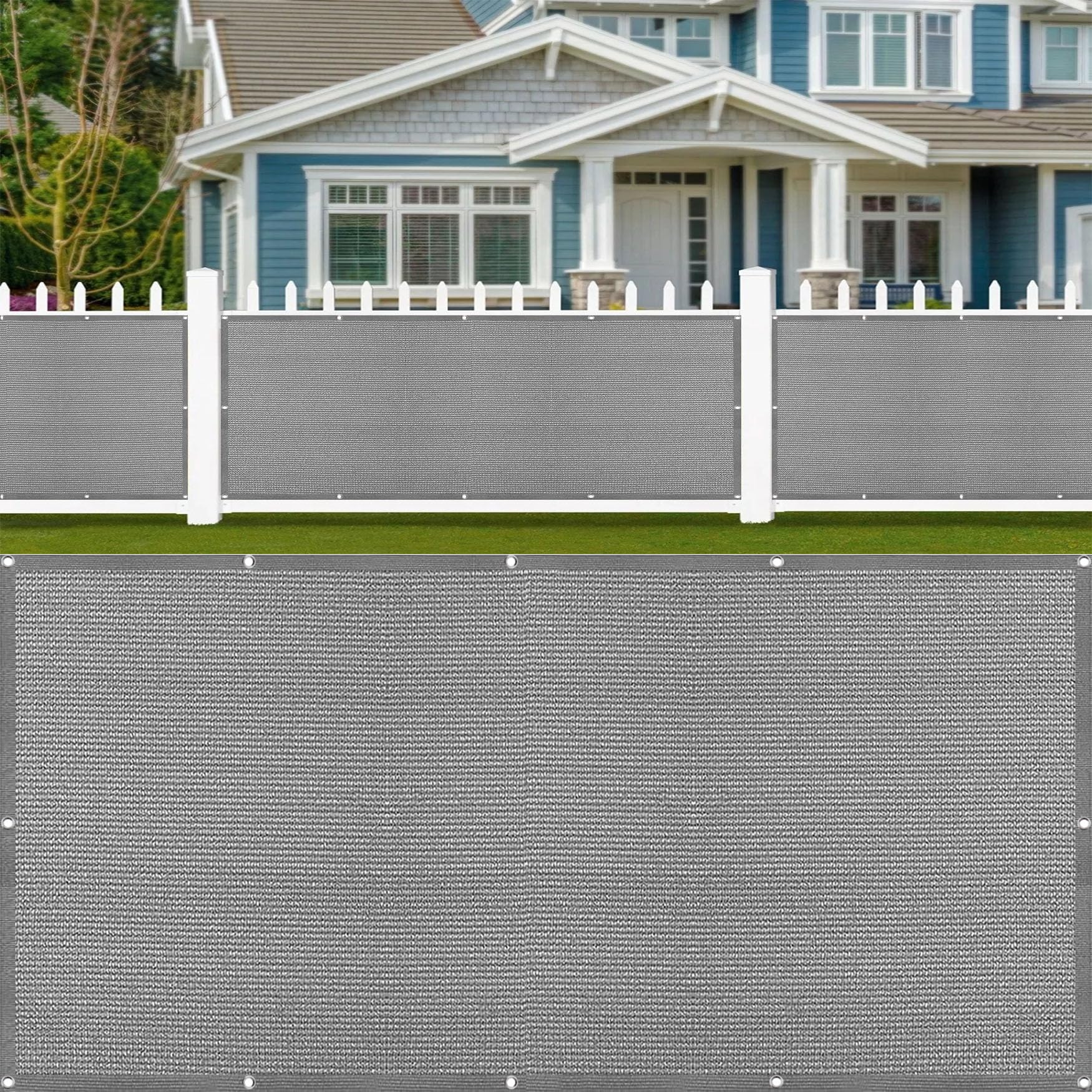 Pantalla Privacidad Balcon Gris para Terraza y Jardín de 115x225 cm