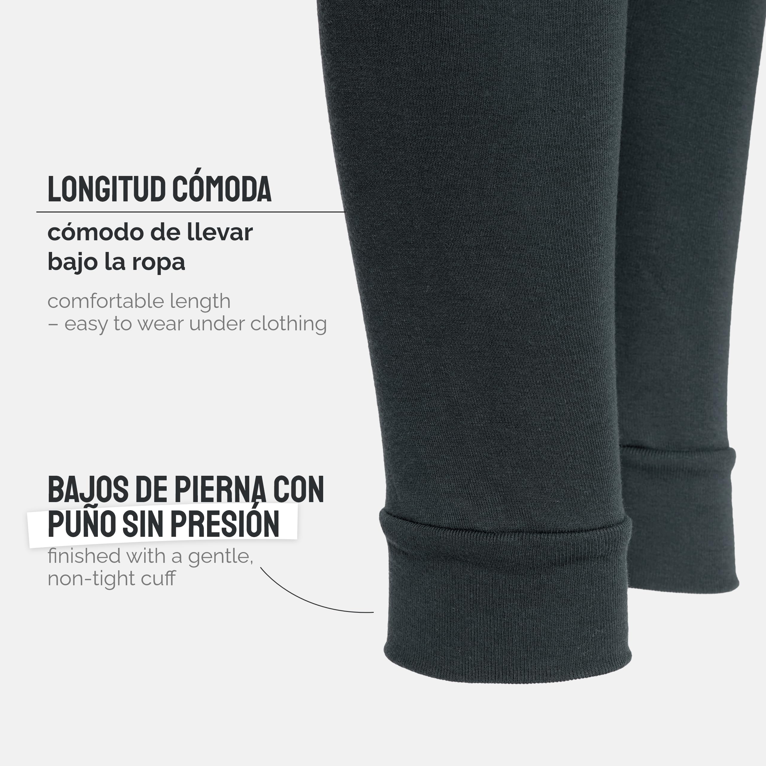Ladeheid Calzoncillos Niño Largos Algodón - Ropa Termica Interior para Invierno - Pantalones Térmicos Niños Cálidos y Transpirables, Ideal para Frío y Uso Diario LA40-248