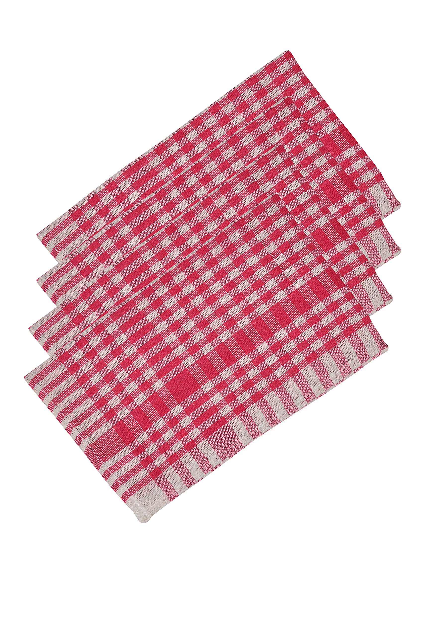Gowri Tex100% Cotton Premium Kitchen Napkins Set of 4 (Length = 16 INCH, Width = 26 INCH) Kitchen Towel /Dining Towel/Kitchen Waste Cloth/Cleaning Cloth