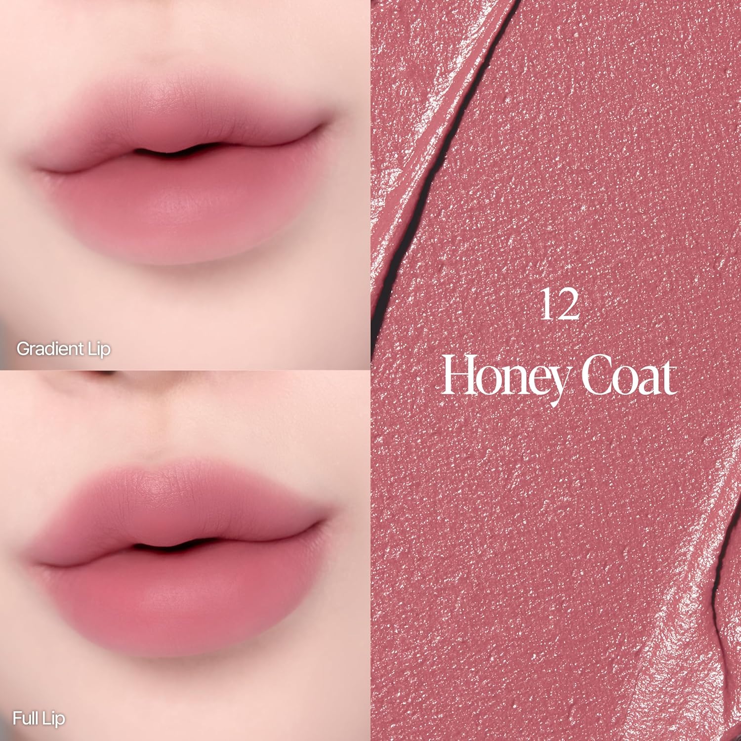 Espoir Couture Lip Tint Fitting Blur #12 Honey Coat | Smudge-Proof Fixing Lip Stain, Soft & Creamy Texture without Flaking, Lightweight and Comfortable Matte Finish, Korean Makeup, Vegan, 0.14 oz