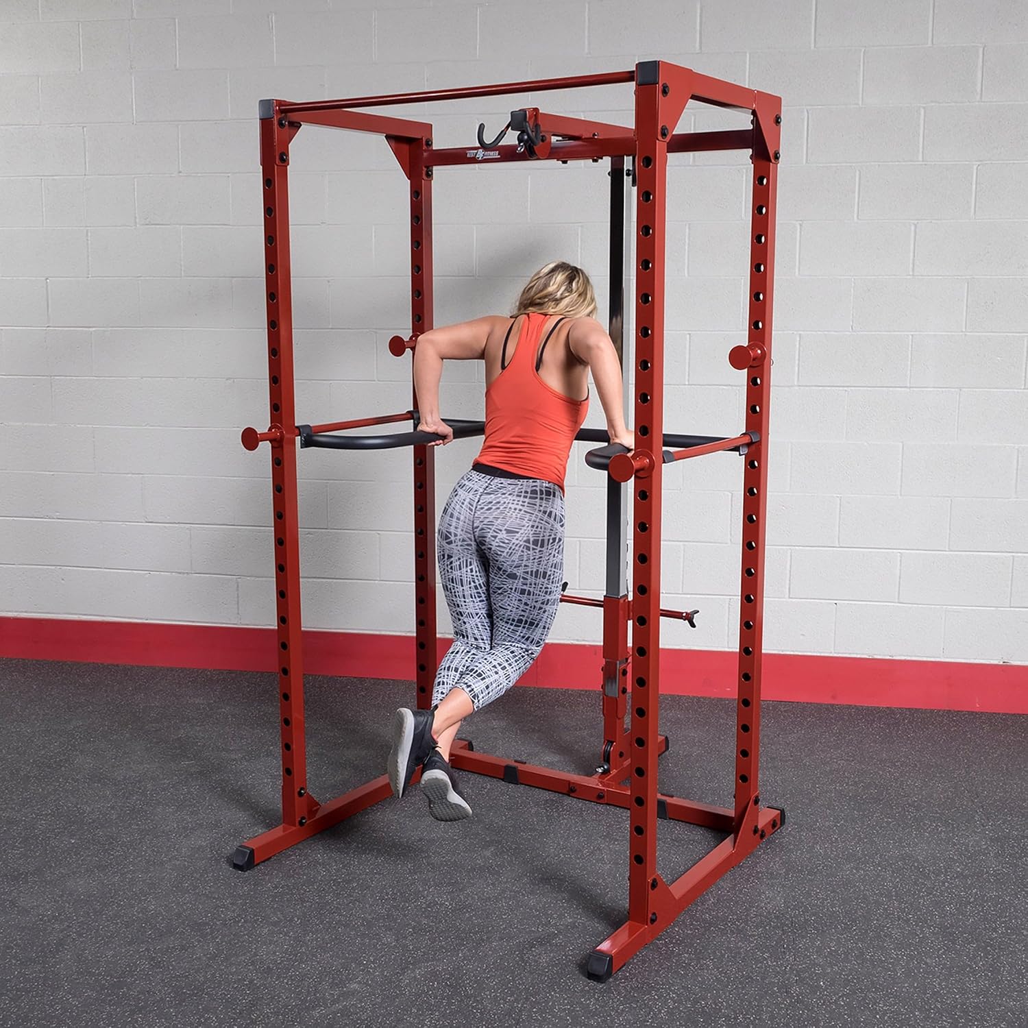Body-Solid Powerline (DR100) Powerline Dip Attachment, Only Compatible with Powerline PPR200X Power Rack and Best Fitness BFPR100R Power Rack