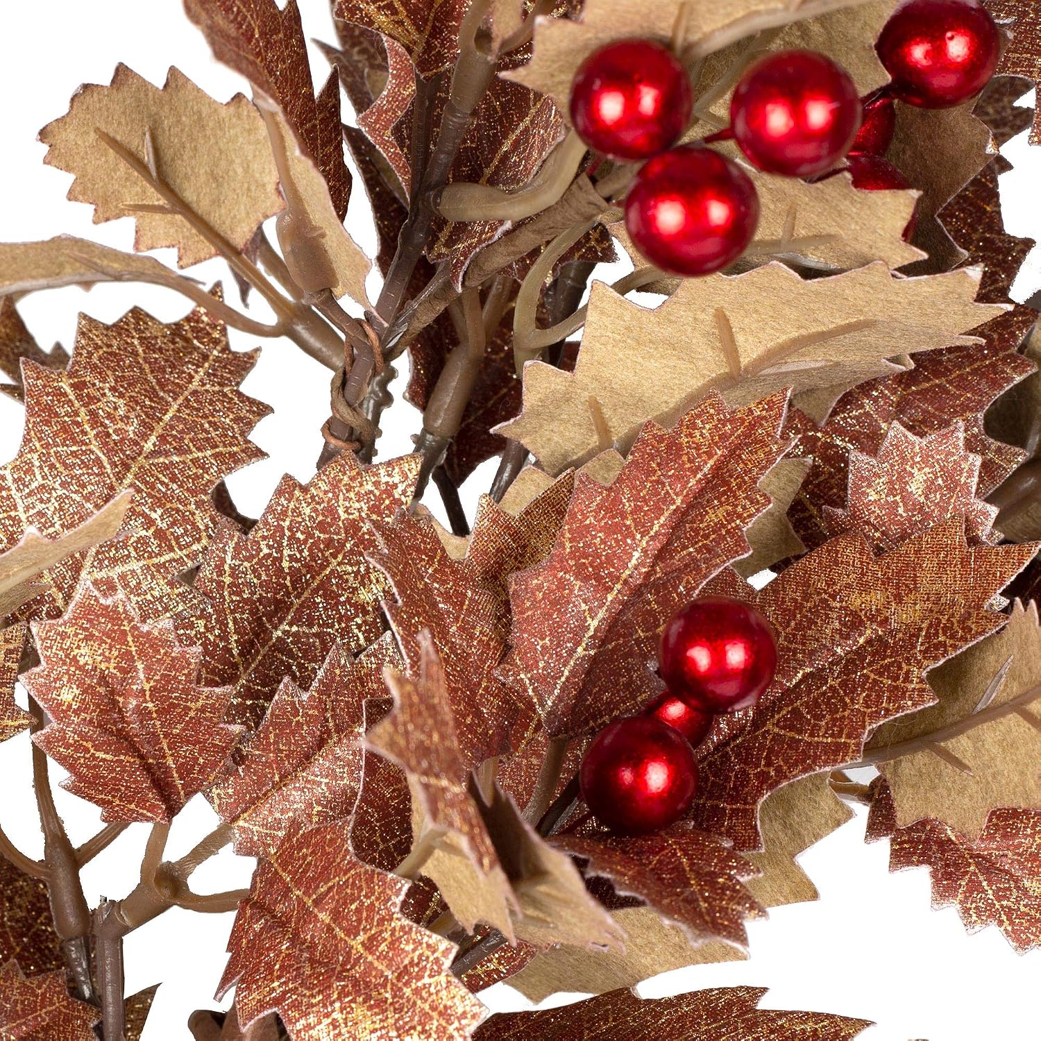 VGIA Christmas Wreath 18 Inch Winter Wreath for Front Door Christmas Decorations with Christmas Leaves and Berry for Holiday Decorations