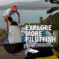 Vista 6 de Pilotfish Correa de cable de retención de gafas ajustable sin cola: gafas de sol, gafas, gafas, Panda, 16 pulg.