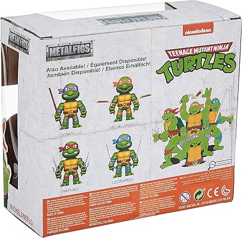 Miniatura 4 de Teenage Mutant Ninja Turtles Michelangelo Figuras fundidas a presión de 4 pulgadas