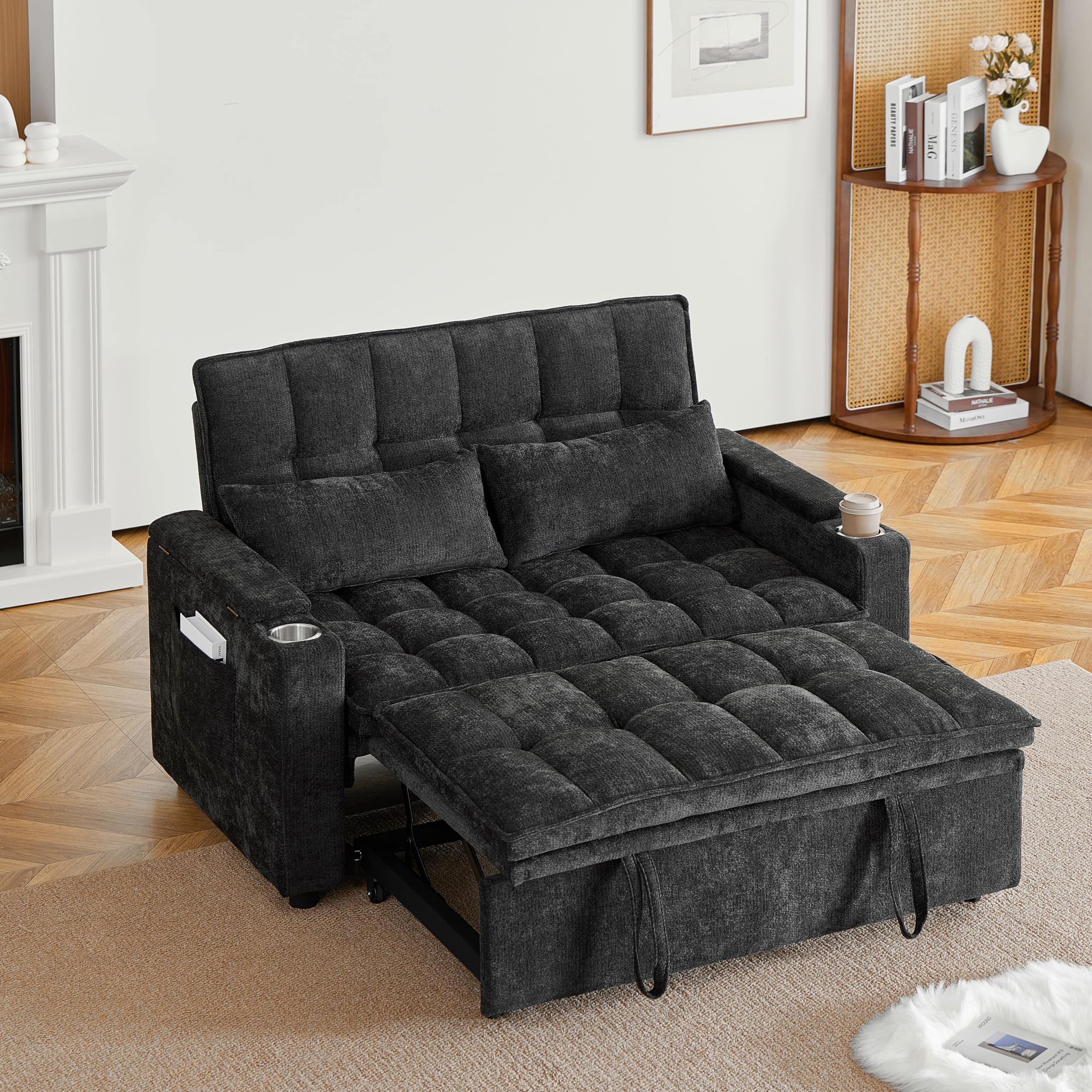 Canapé Convertible 2Places 3-en-1,Canapé Convertible Express 142cm