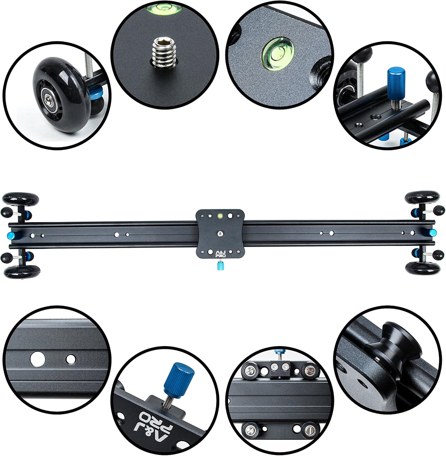 🛒 Flаѕh Sаlе A&J ANJMVSL80 Camera Slider with Aluminum Alloy 4 Wheels Video Rail Track Slider Dolly Stabilizer for Canon Nikon Sony DSLR camera, 31.5, Black Crаzу Clеаrаnсе A&J ANJMVSL80 Camera Slider with Aluminum Alloy 4 Wheels Video Rail Track Slider Dolly Stabilizer for Canon Nikon Sony DSLR camera, 31.5, Black