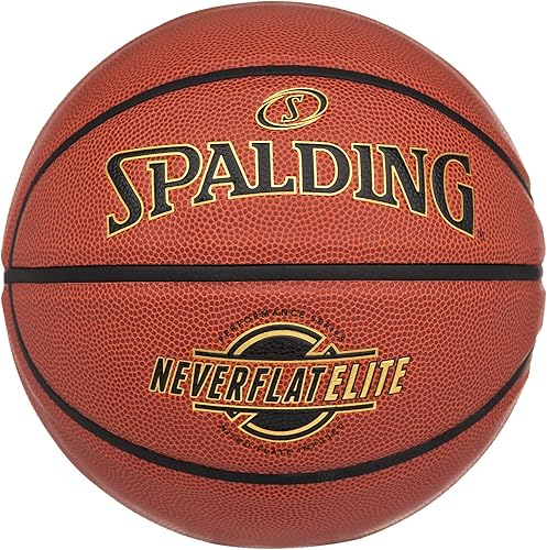 Spalding NeverFlat Elite Indoor-Outdoor Basketball