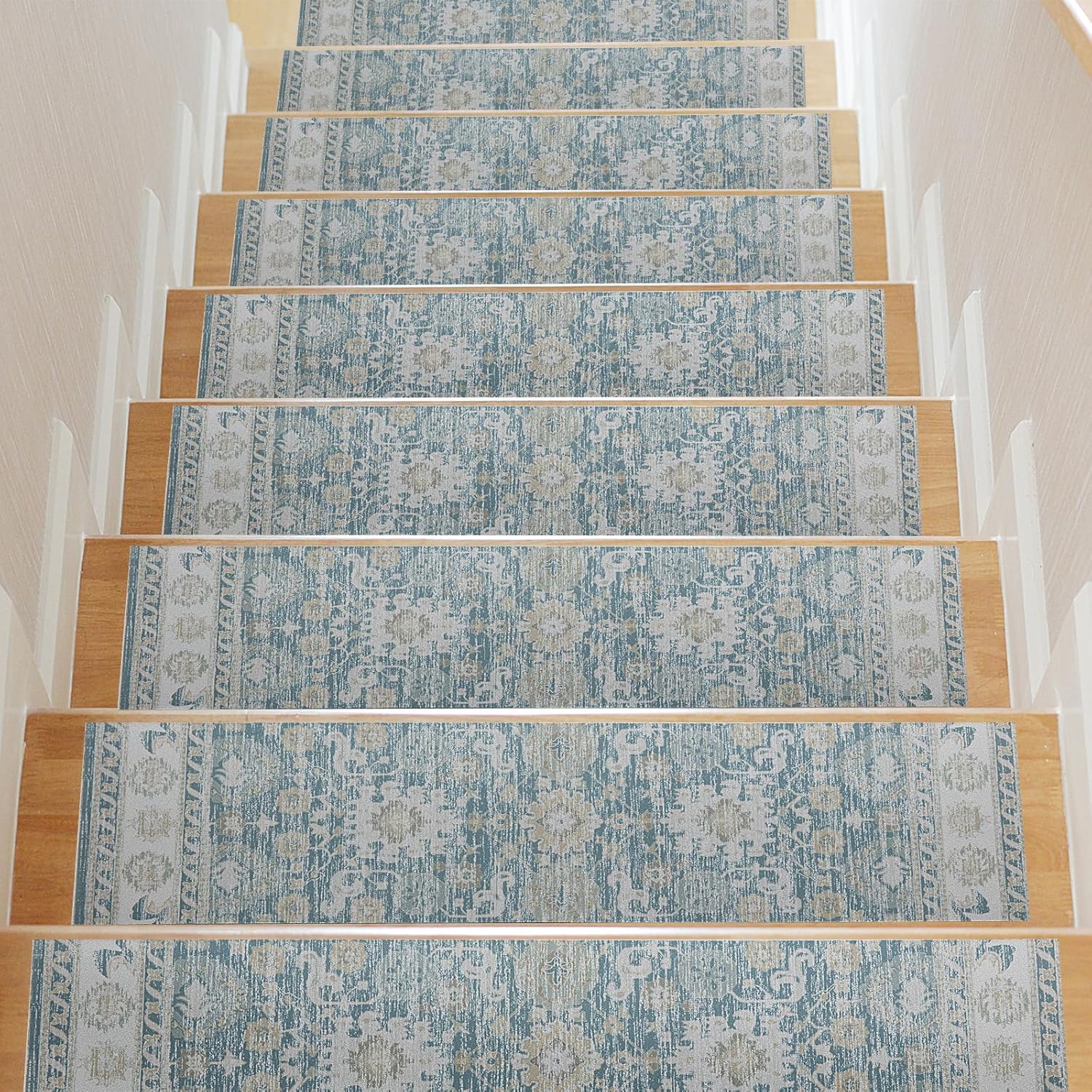 HOMBYS NonSlip Carpet Stair Treads for Wooden Steps Set of