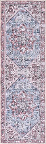 Miniatura 6 de Safavieh Tucson Collection - Alfombra de área de 10 x 14 pies, diseño de medallón persa, no desprende pelusa, lavable a máquina y antideslizante,