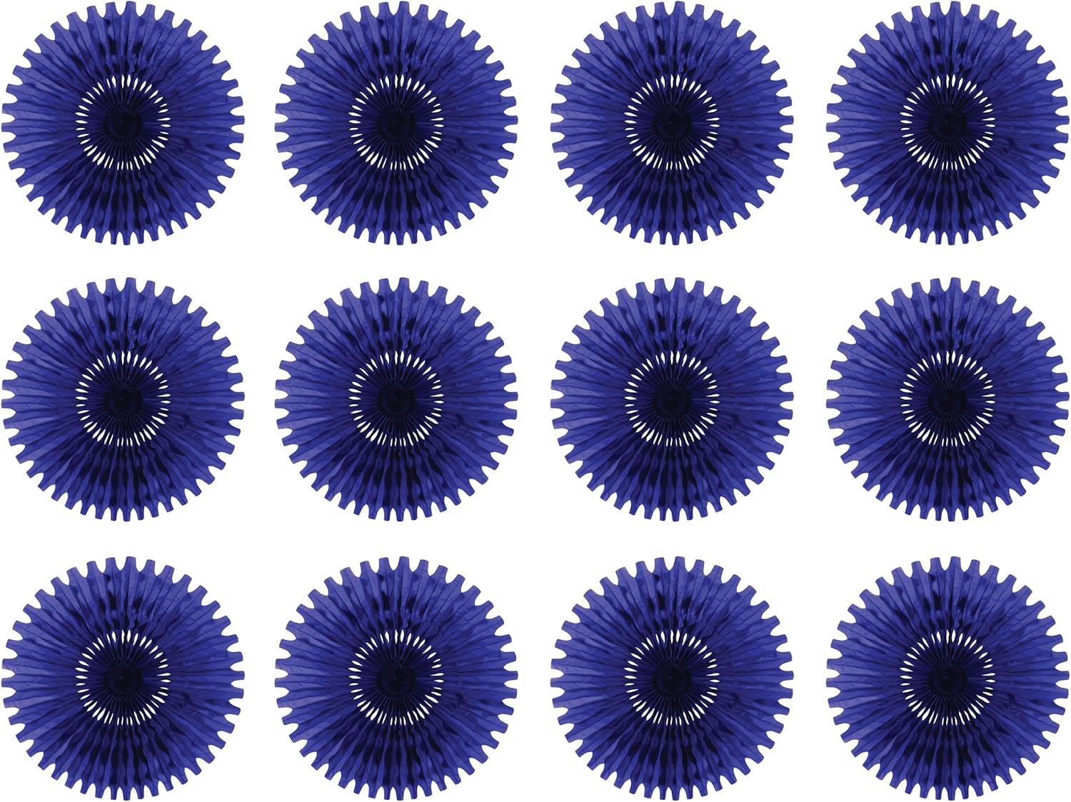 Beistle 12-Piece Tissue Fans, 25-Inch