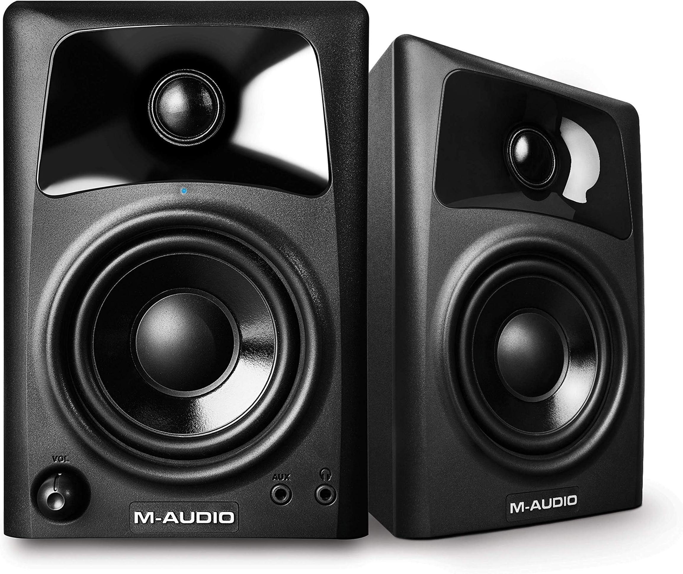 M-Audio AV32 - Compact Active Desktop Reference Speakers (Pair) for Superior Sound, Perfect for Professional Media Creation and an Immersive Gaming Experience