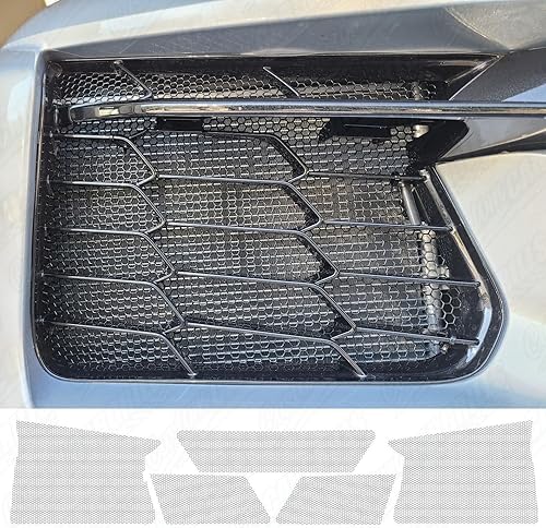 Miniatura 2 de customcargrills - Juego de 5 piezas de malla para Chevy Corvette Z06 y E-Ray C8 2023+ rejilla de ventilación para radiador