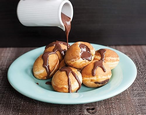 Miniatura 3 de Pieza de hierro de aluminio fundido para hacer Ebleskiver daneses especialidades internacionales de Nordic Ware 16 Negro